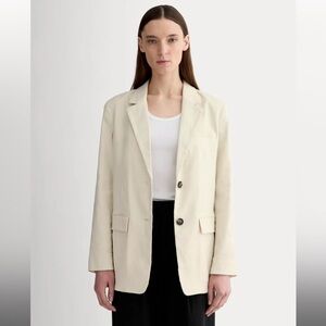 Everlane Cream bone linen Blazer
